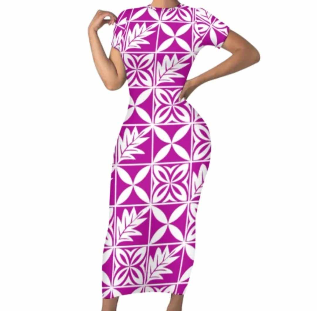 LONG FITTED DRESS