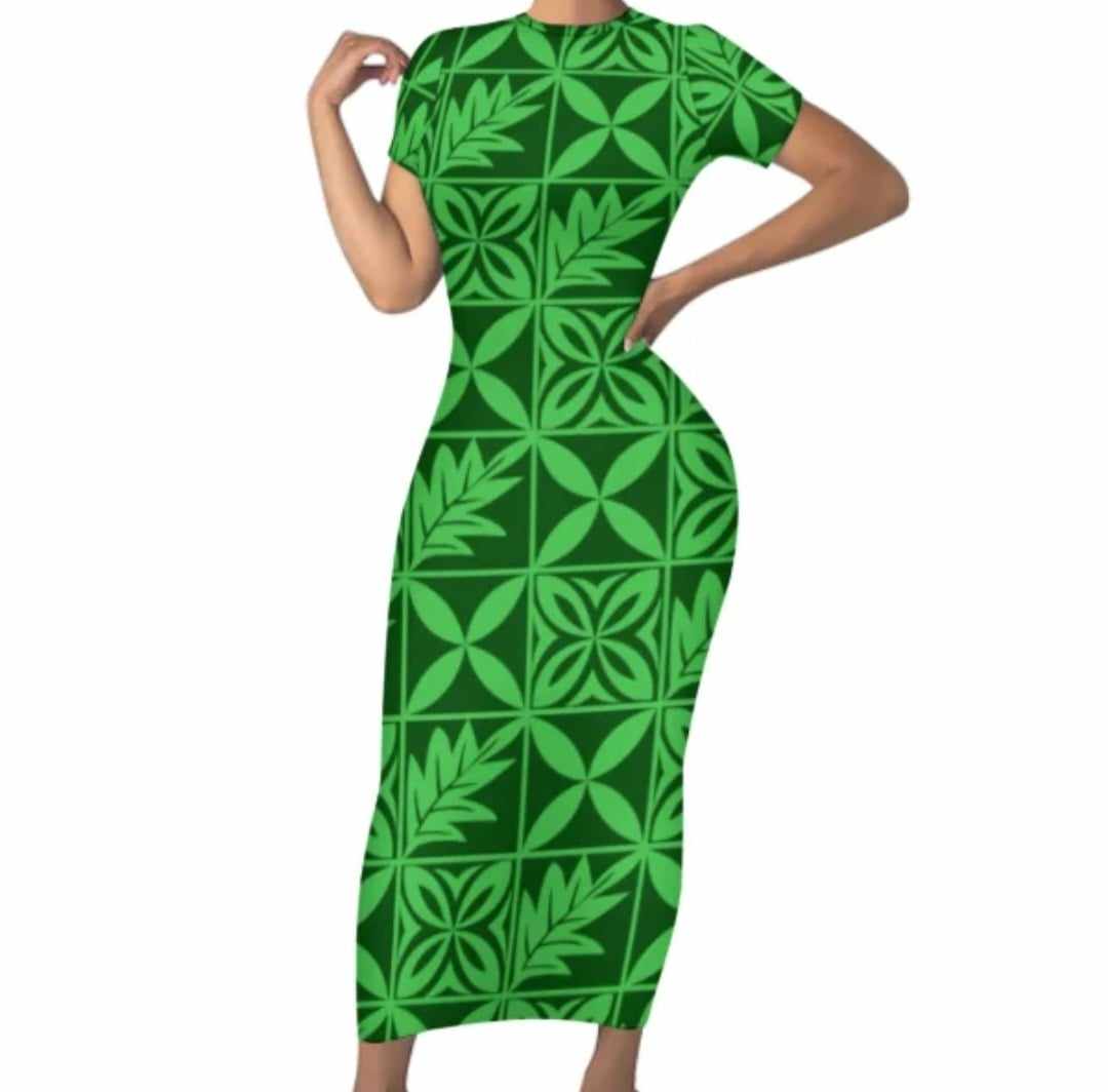 LONG FITTED DRESS