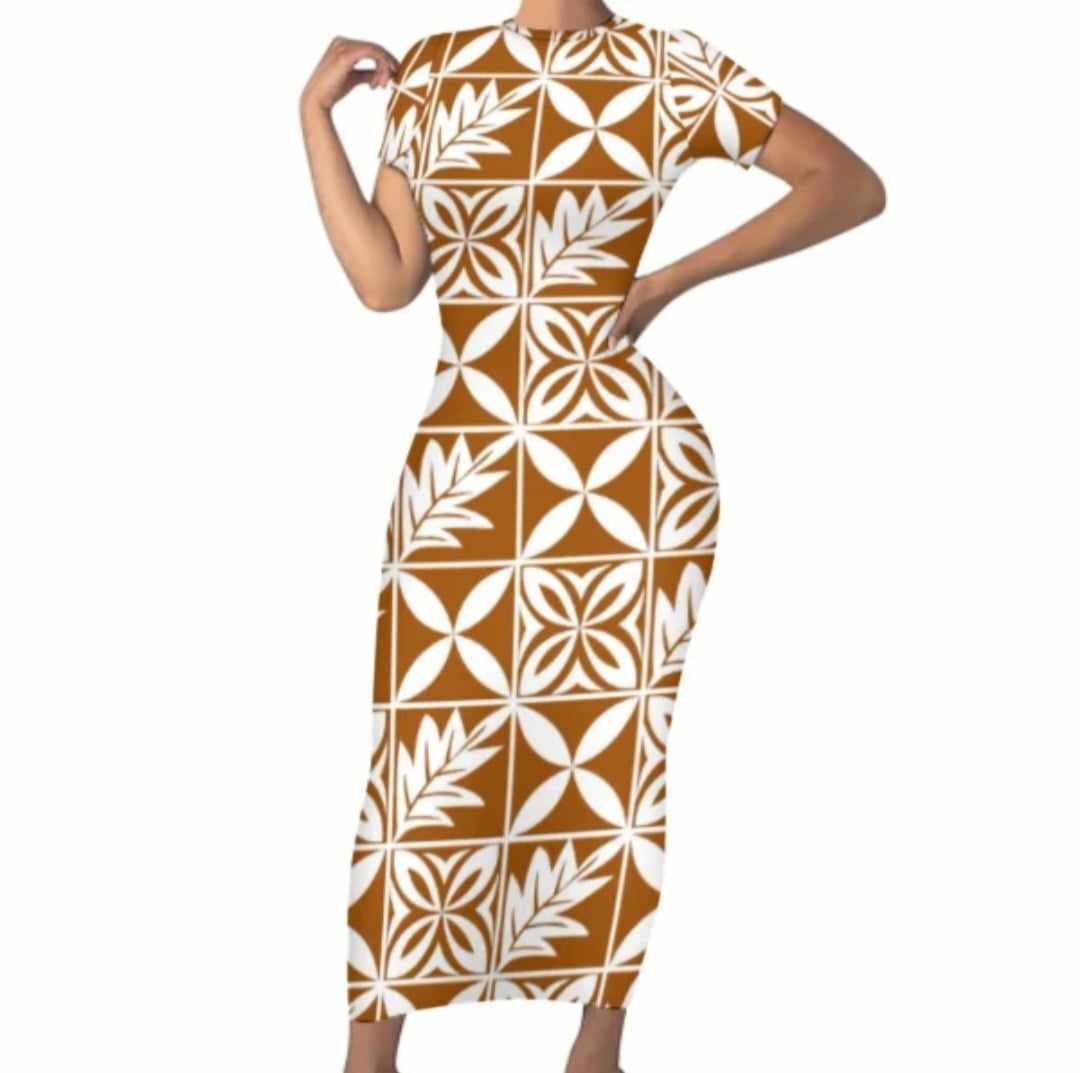 LONG FITTED DRESS
