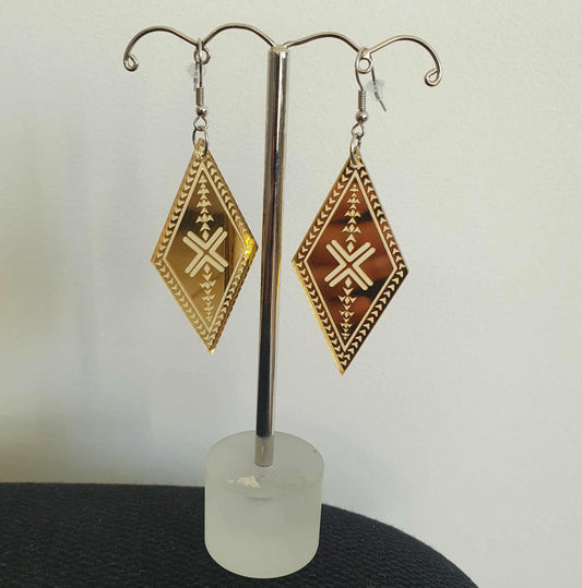 Diamond Dangle Earrings